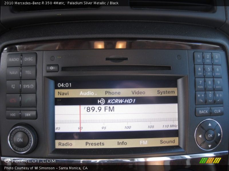 Paladium Silver Metallic / Black 2010 Mercedes-Benz R 350 4Matic