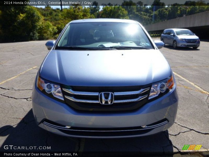Celestial Blue Metallic / Gray 2014 Honda Odyssey EX-L