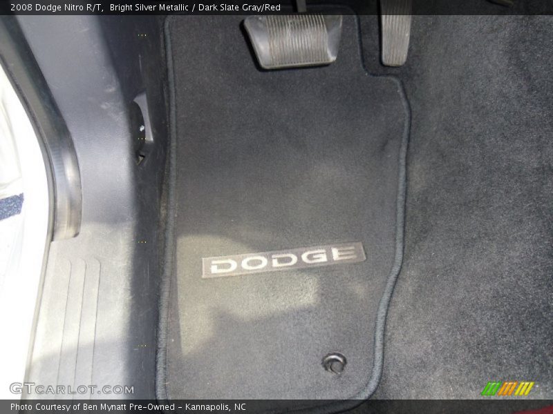 Bright Silver Metallic / Dark Slate Gray/Red 2008 Dodge Nitro R/T