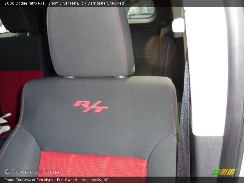 Bright Silver Metallic / Dark Slate Gray/Red 2008 Dodge Nitro R/T