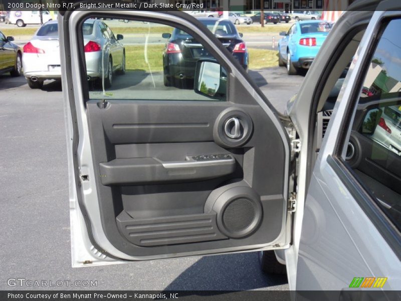 Bright Silver Metallic / Dark Slate Gray/Red 2008 Dodge Nitro R/T