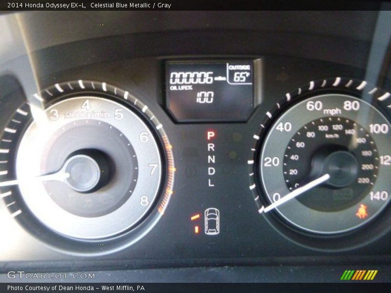 Celestial Blue Metallic / Gray 2014 Honda Odyssey EX-L