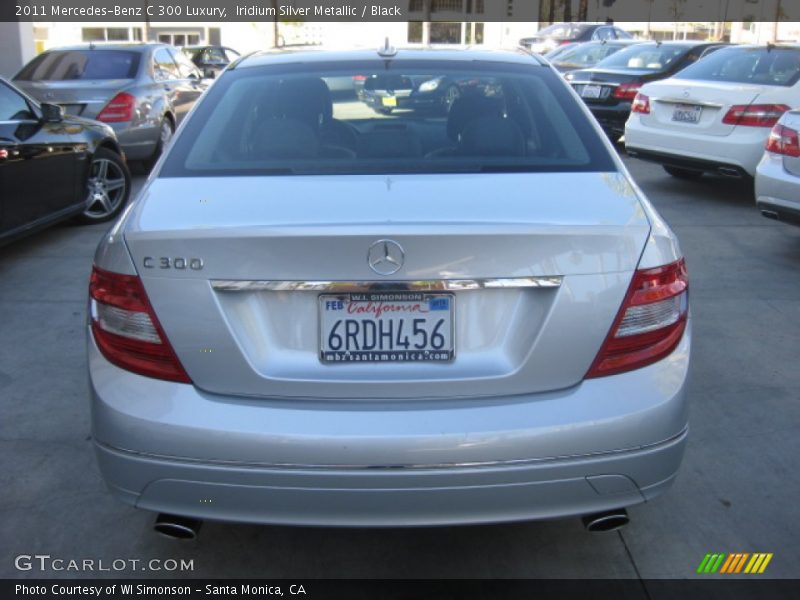 Iridium Silver Metallic / Black 2011 Mercedes-Benz C 300 Luxury