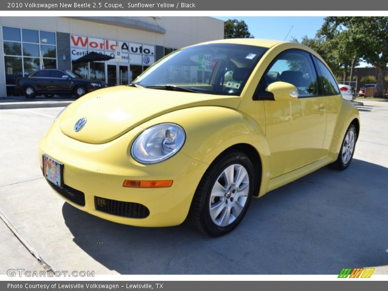 Sunflower Yellow / Black 2010 Volkswagen New Beetle 2.5 Coupe