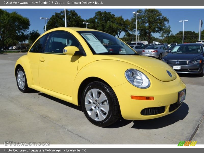 Sunflower Yellow / Black 2010 Volkswagen New Beetle 2.5 Coupe