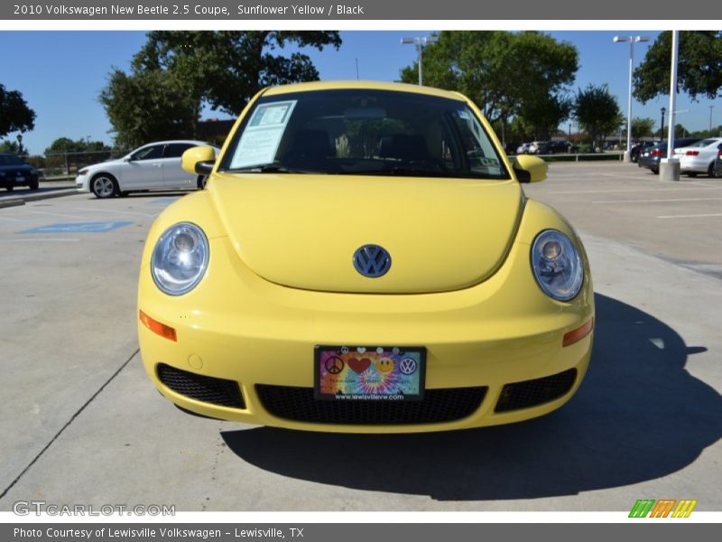 Sunflower Yellow / Black 2010 Volkswagen New Beetle 2.5 Coupe