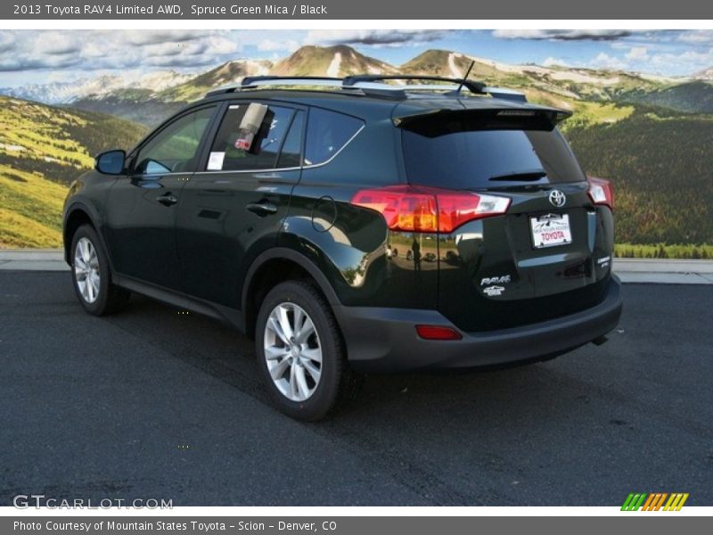 Spruce Green Mica / Black 2013 Toyota RAV4 Limited AWD