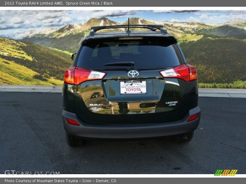 Spruce Green Mica / Black 2013 Toyota RAV4 Limited AWD