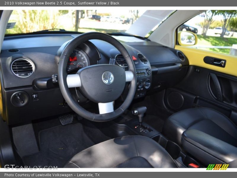 Sunflower Yellow / Black 2010 Volkswagen New Beetle 2.5 Coupe