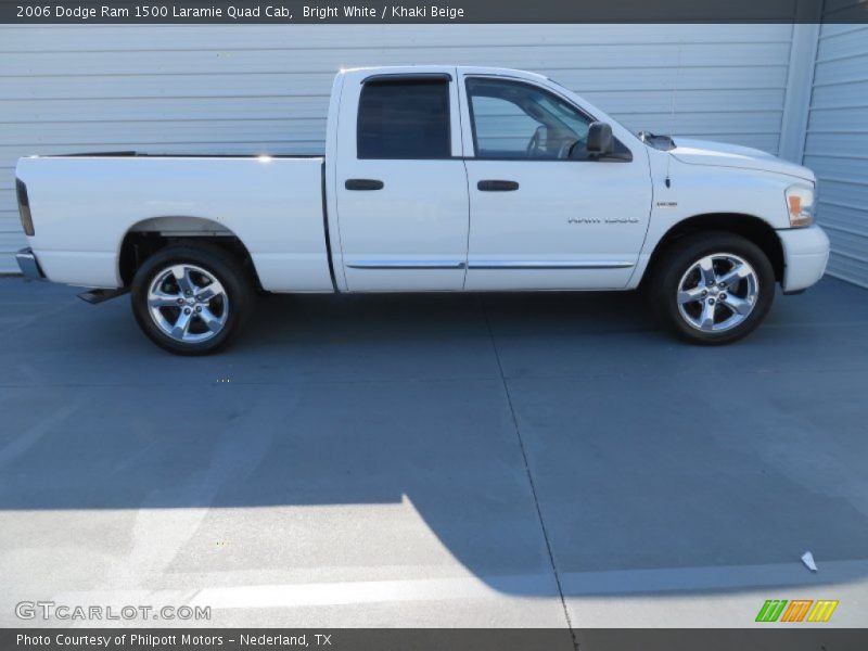 Bright White / Khaki Beige 2006 Dodge Ram 1500 Laramie Quad Cab