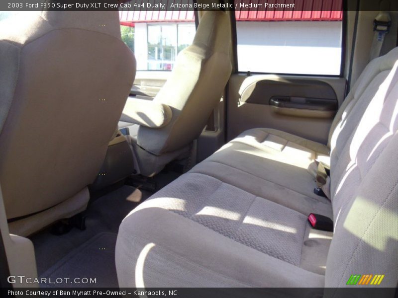 Arizona Beige Metallic / Medium Parchment 2003 Ford F350 Super Duty XLT Crew Cab 4x4 Dually