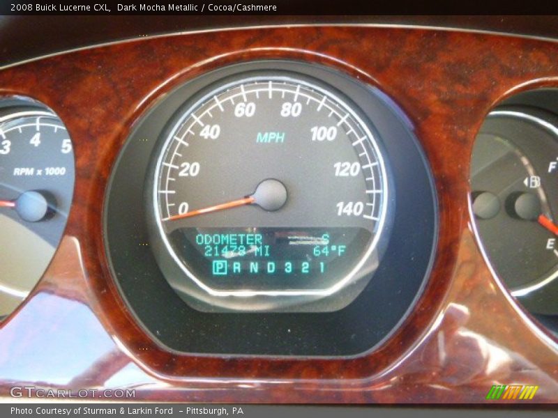 Dark Mocha Metallic / Cocoa/Cashmere 2008 Buick Lucerne CXL