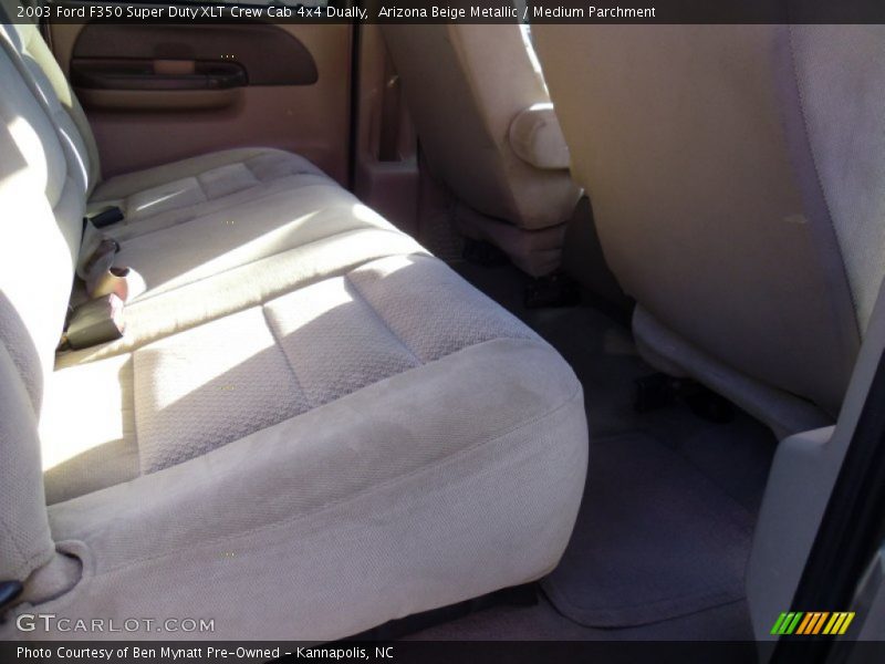 Arizona Beige Metallic / Medium Parchment 2003 Ford F350 Super Duty XLT Crew Cab 4x4 Dually