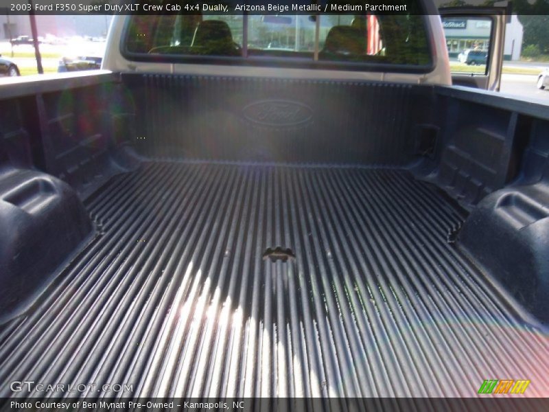 Arizona Beige Metallic / Medium Parchment 2003 Ford F350 Super Duty XLT Crew Cab 4x4 Dually