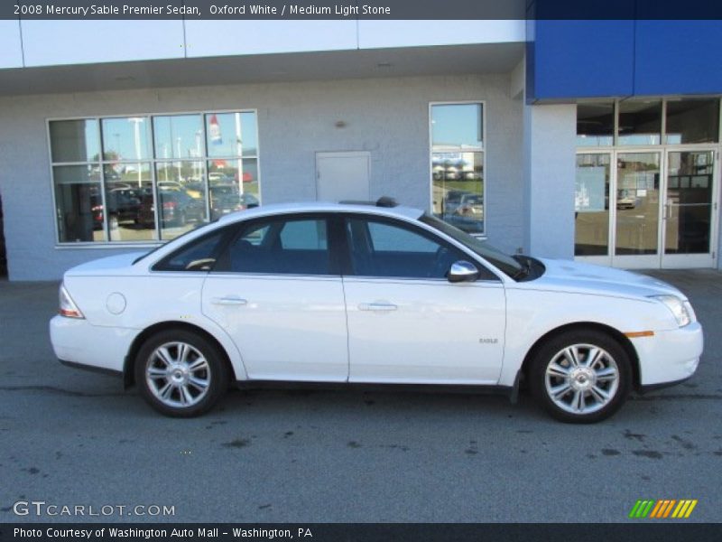 Oxford White / Medium Light Stone 2008 Mercury Sable Premier Sedan