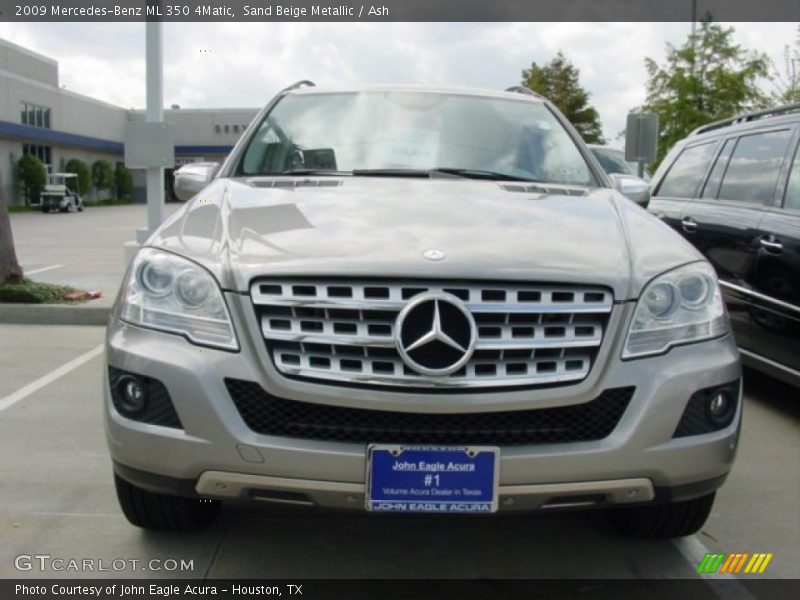 Sand Beige Metallic / Ash 2009 Mercedes-Benz ML 350 4Matic