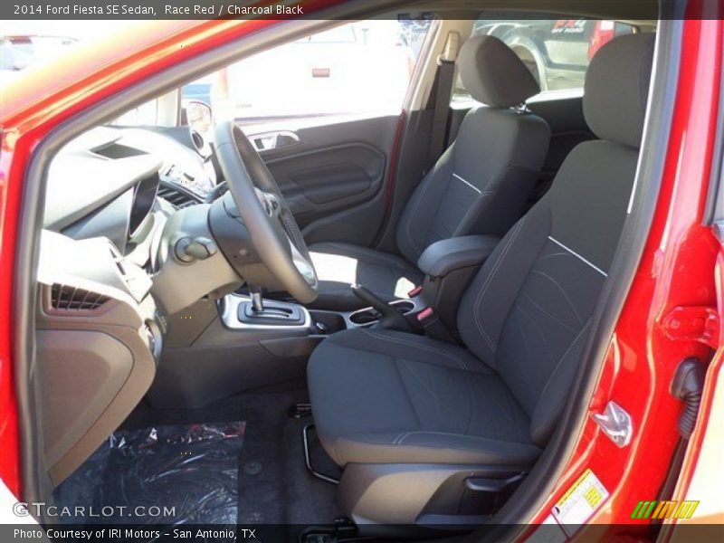 Race Red / Charcoal Black 2014 Ford Fiesta SE Sedan