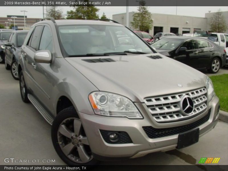 Sand Beige Metallic / Ash 2009 Mercedes-Benz ML 350 4Matic