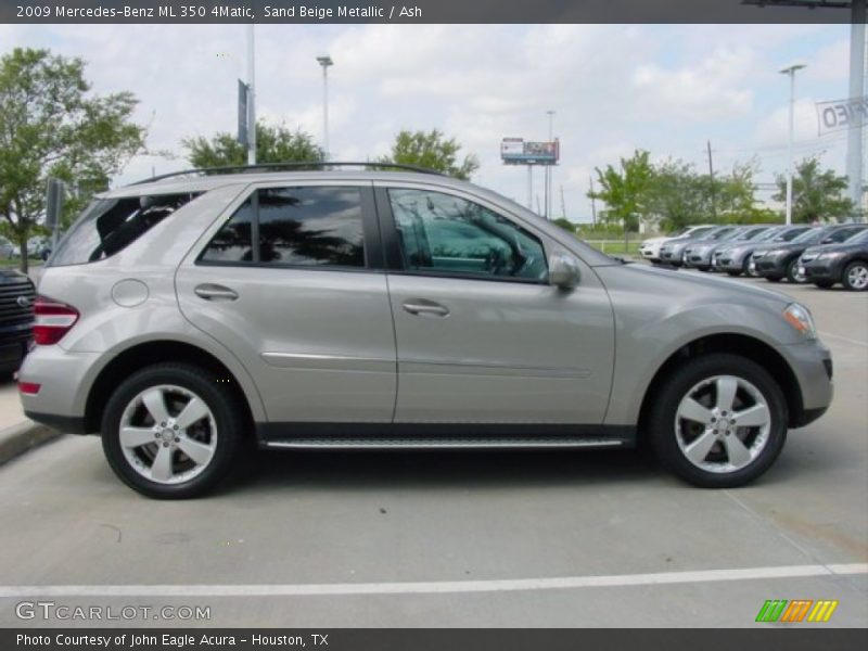 Sand Beige Metallic / Ash 2009 Mercedes-Benz ML 350 4Matic