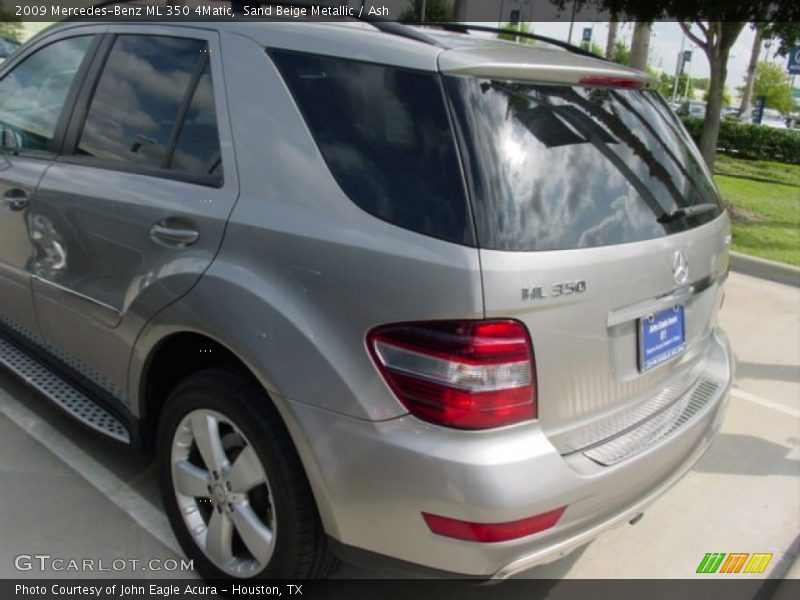 Sand Beige Metallic / Ash 2009 Mercedes-Benz ML 350 4Matic