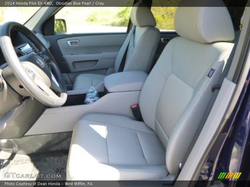 Obsidian Blue Pearl / Gray 2014 Honda Pilot EX 4WD