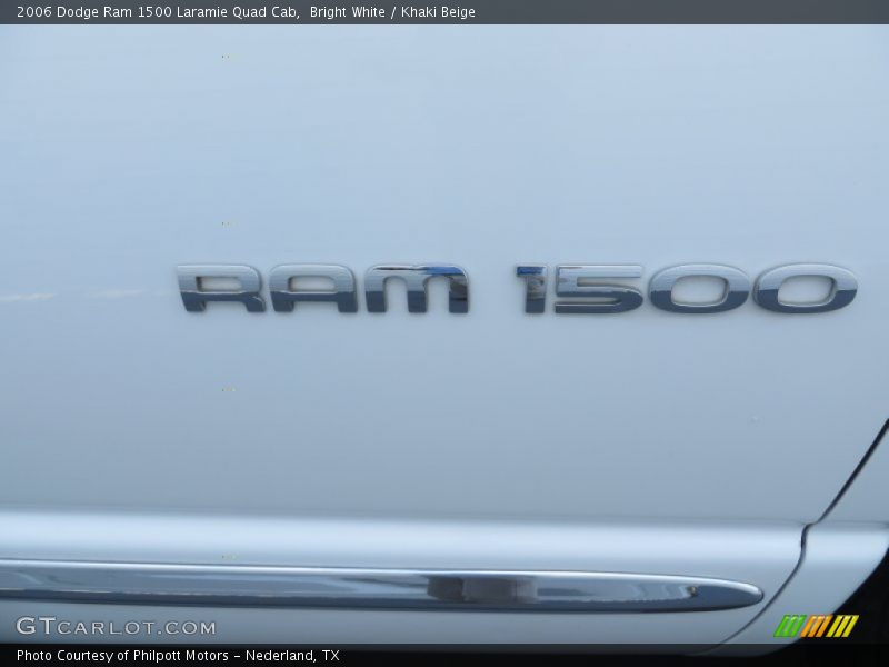 Bright White / Khaki Beige 2006 Dodge Ram 1500 Laramie Quad Cab