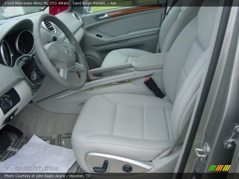 Sand Beige Metallic / Ash 2009 Mercedes-Benz ML 350 4Matic