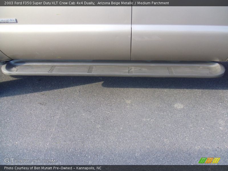 Arizona Beige Metallic / Medium Parchment 2003 Ford F350 Super Duty XLT Crew Cab 4x4 Dually