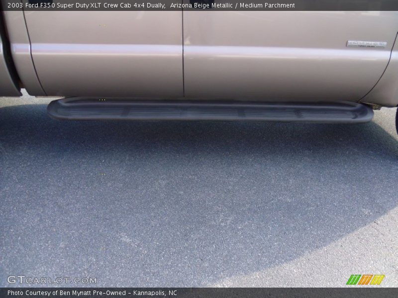 Arizona Beige Metallic / Medium Parchment 2003 Ford F350 Super Duty XLT Crew Cab 4x4 Dually