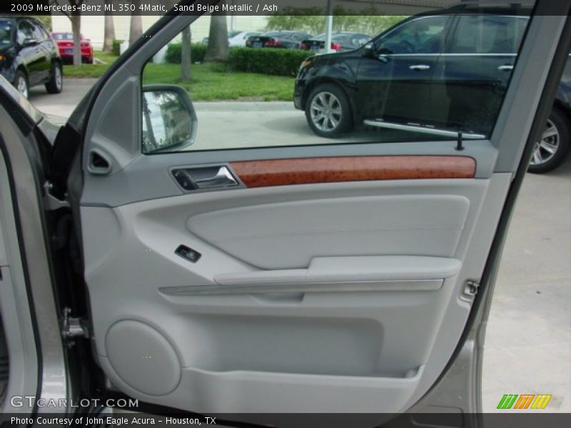 Sand Beige Metallic / Ash 2009 Mercedes-Benz ML 350 4Matic