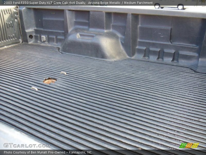 Arizona Beige Metallic / Medium Parchment 2003 Ford F350 Super Duty XLT Crew Cab 4x4 Dually