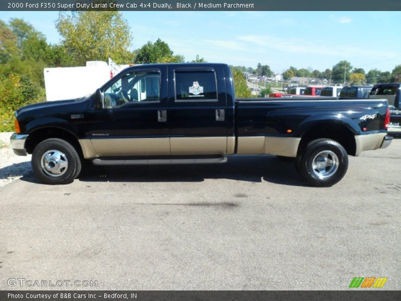 Black / Medium Parchment 2000 Ford F350 Super Duty Lariat Crew Cab 4x4 Dually