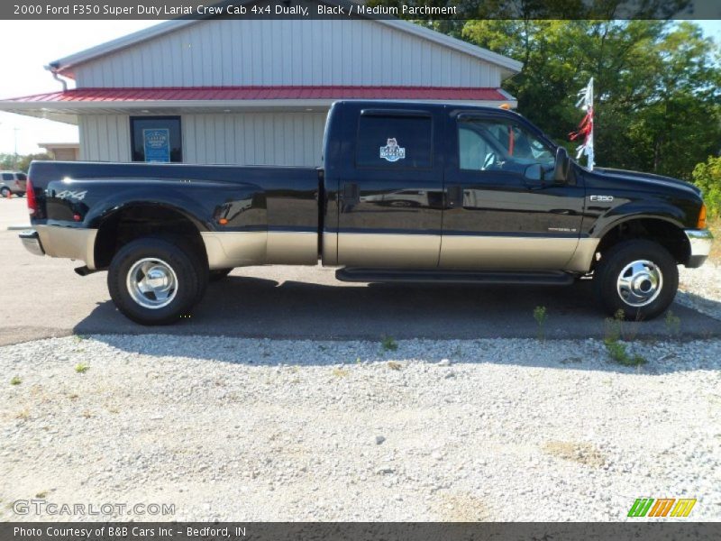 Black / Medium Parchment 2000 Ford F350 Super Duty Lariat Crew Cab 4x4 Dually