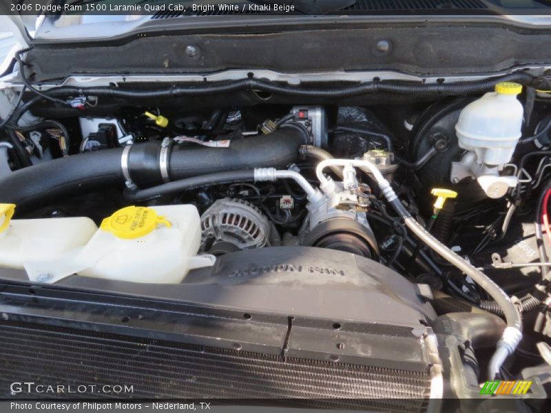 Bright White / Khaki Beige 2006 Dodge Ram 1500 Laramie Quad Cab