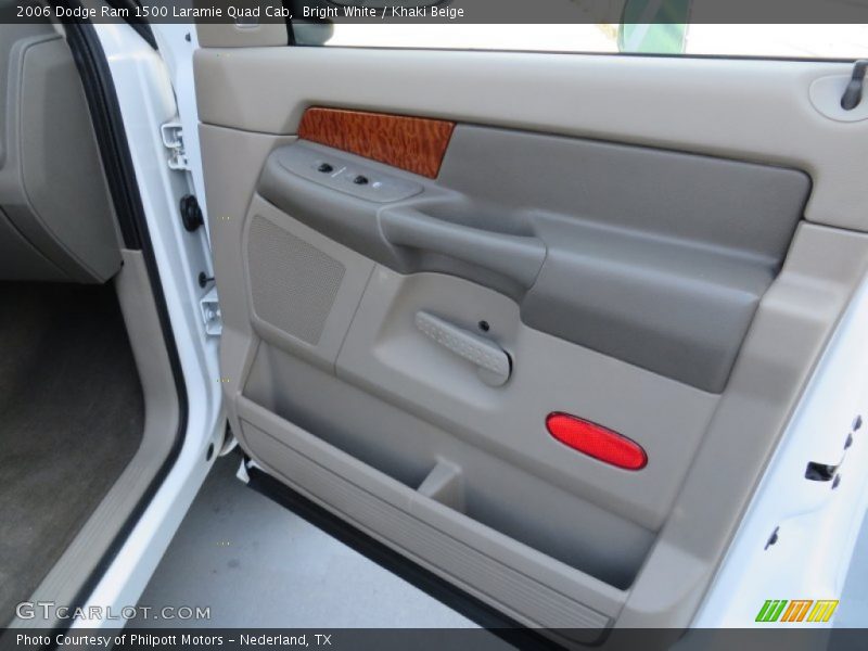 Bright White / Khaki Beige 2006 Dodge Ram 1500 Laramie Quad Cab