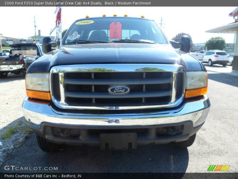 Black / Medium Parchment 2000 Ford F350 Super Duty Lariat Crew Cab 4x4 Dually