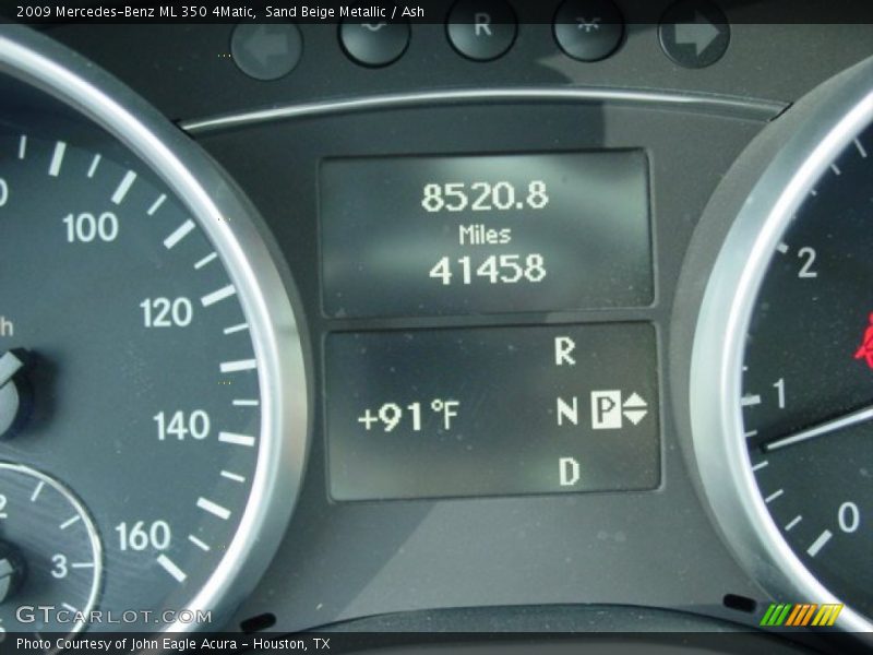 Sand Beige Metallic / Ash 2009 Mercedes-Benz ML 350 4Matic