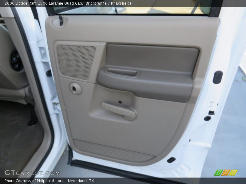 Bright White / Khaki Beige 2006 Dodge Ram 1500 Laramie Quad Cab