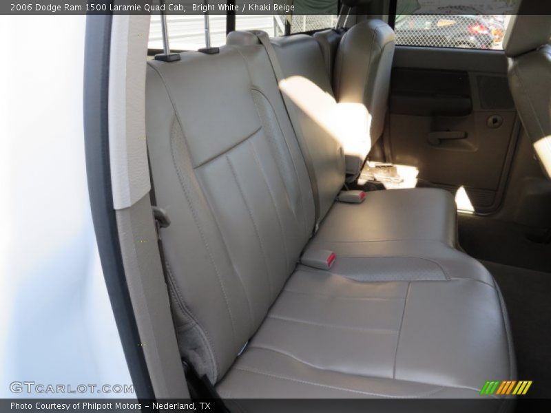 Bright White / Khaki Beige 2006 Dodge Ram 1500 Laramie Quad Cab