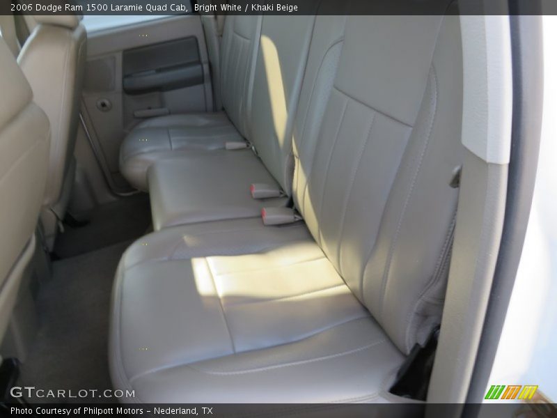 Bright White / Khaki Beige 2006 Dodge Ram 1500 Laramie Quad Cab