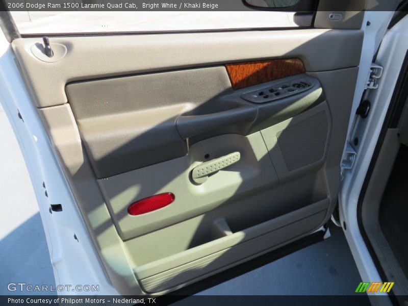 Bright White / Khaki Beige 2006 Dodge Ram 1500 Laramie Quad Cab