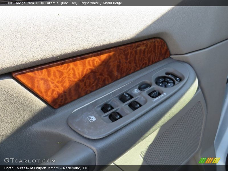Bright White / Khaki Beige 2006 Dodge Ram 1500 Laramie Quad Cab