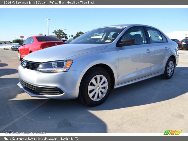 Reflex Silver Metallic / Titan Black 2014 Volkswagen Jetta S Sedan