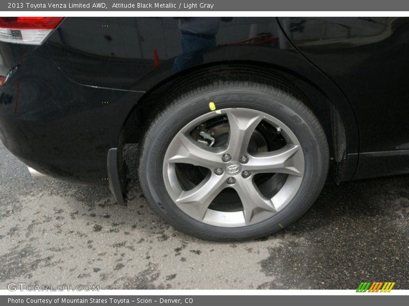 Attitude Black Metallic / Light Gray 2013 Toyota Venza Limited AWD