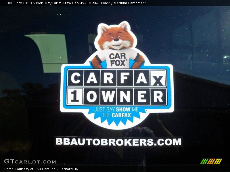 Black / Medium Parchment 2000 Ford F350 Super Duty Lariat Crew Cab 4x4 Dually