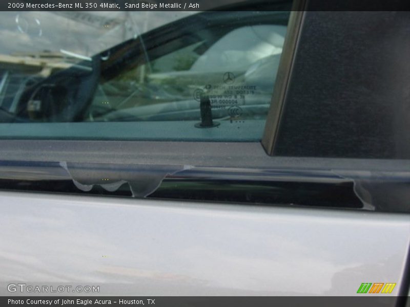 Sand Beige Metallic / Ash 2009 Mercedes-Benz ML 350 4Matic
