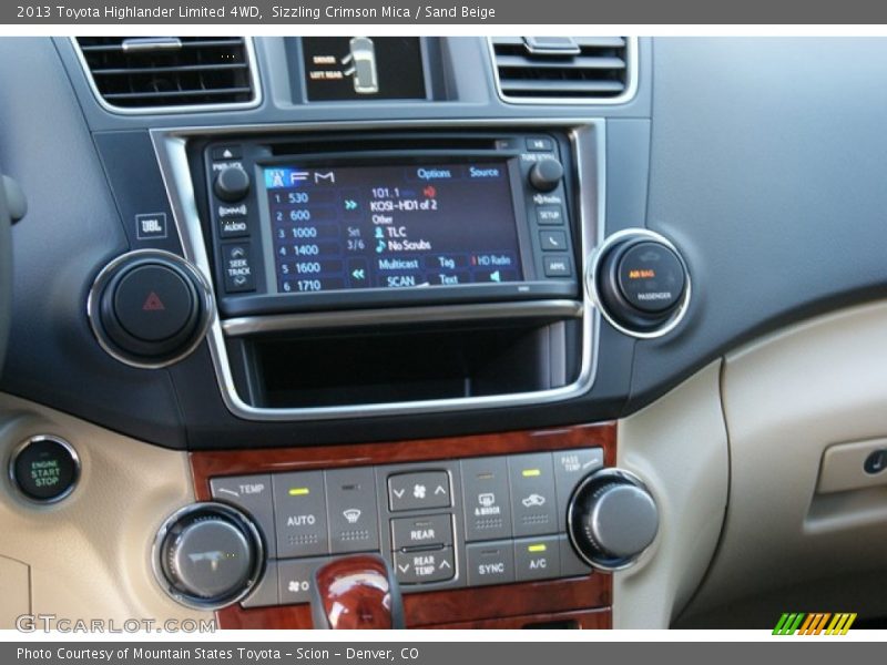 Sizzling Crimson Mica / Sand Beige 2013 Toyota Highlander Limited 4WD