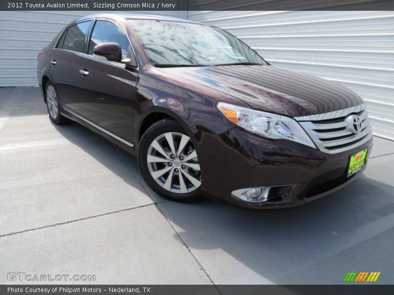 Sizzling Crimson Mica / Ivory 2012 Toyota Avalon Limited