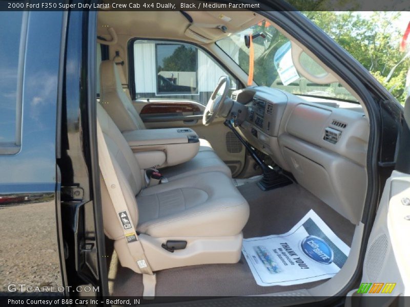 Black / Medium Parchment 2000 Ford F350 Super Duty Lariat Crew Cab 4x4 Dually