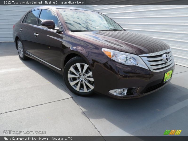 Sizzling Crimson Mica / Ivory 2012 Toyota Avalon Limited